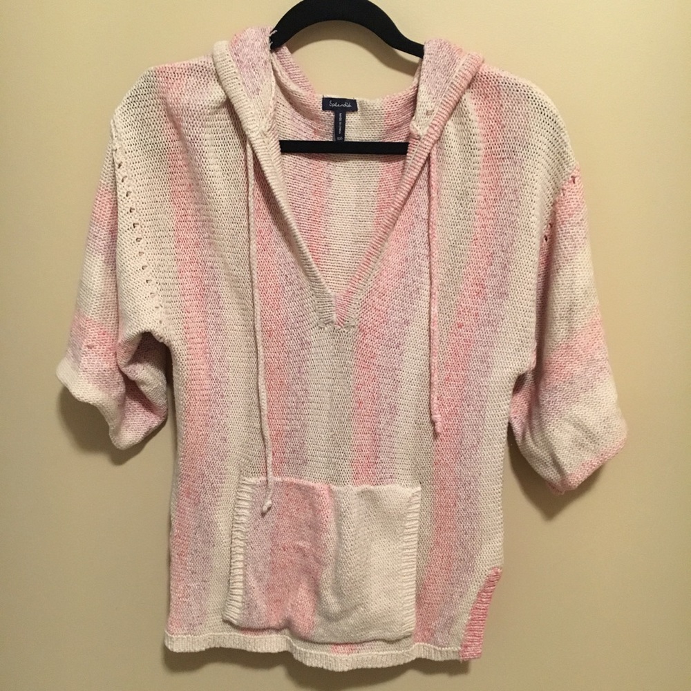 Splendid Knit Sweater with Hood